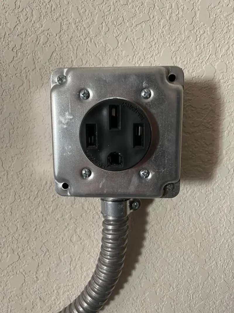 NEMA 14-50 outlet installed for Electrical Panel Upgrade in Zephyrhills